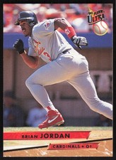 1993 Ultra Brian Jordan Baseball Card #107 - St. Louis Cardinals