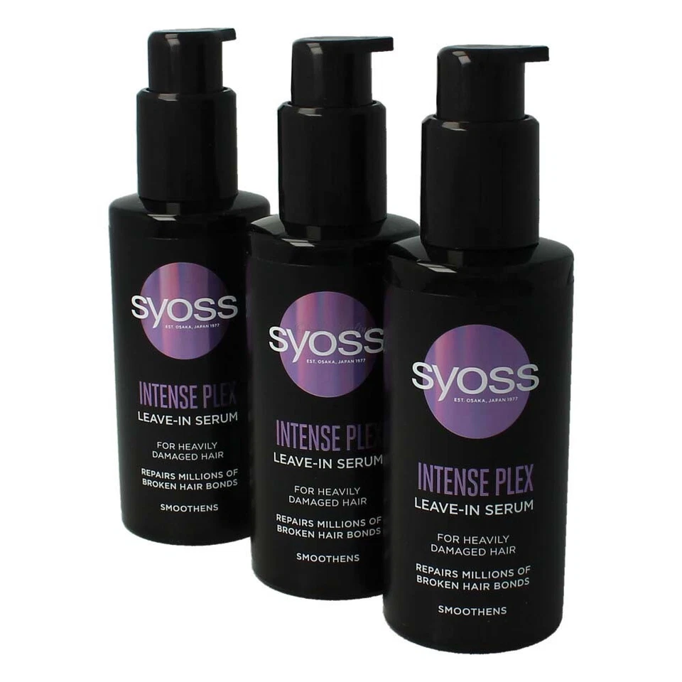 3 x Syoss Leave-In Siero Dispenser Plex Intenso 100 ml