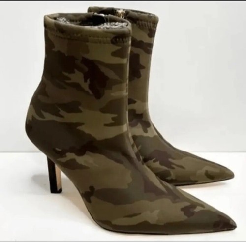 Good American Women’s CamouflagePointed Toe Neoprene GA116N-X Zipper Size 8.5 - Picture 4 of 6