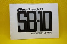 Nikon SB- 10 Instrction book, genuine, complete and original..