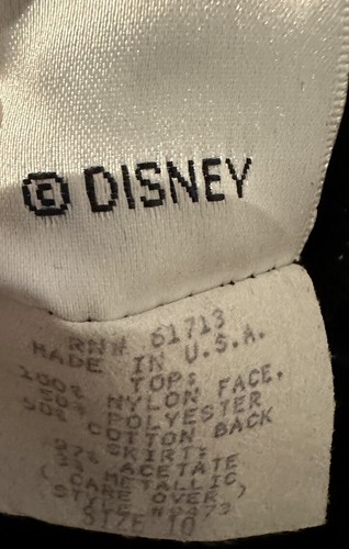 Vintage Disney Katalog Mickey Mouse Samt kariert Weihnachtskleid Gr. 10 gebraucht, in einwandfreiem Zustand - Bild 5 von 5