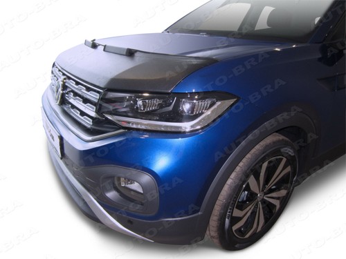 Sujetador para capó de coche se adapta a VW Volkswagen T-CROSS desde 2018 nariz delantera ajuste de máscara - Imagen 2 de 4