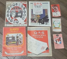 Lot Of QRS Player Piano Roll Catalogs  1970s And 1980s Very Good Condition