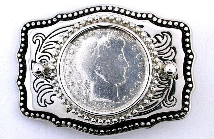 Antique Silver 1908 Barber 50 Cent Half Dollar Southwest Antique Silver 1908 Barber 50 Cent Half Dollar Southwest