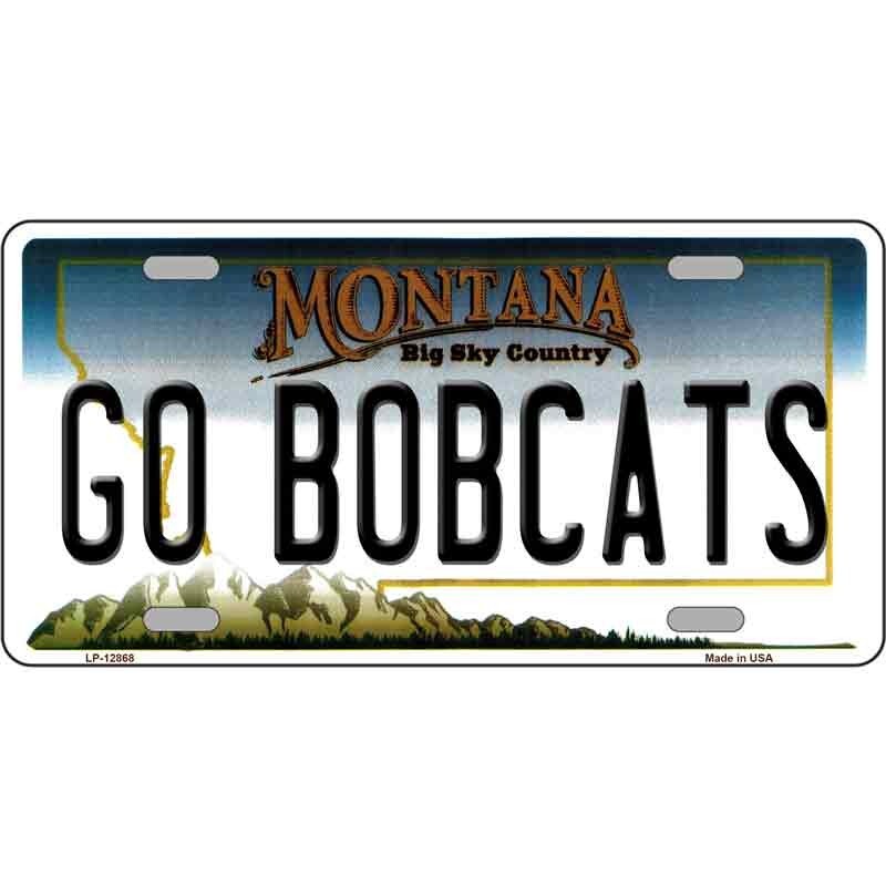 Go Bobcats License Plate Metal Sign Plaque Art Car Truck Wall Home Decor