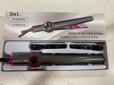 2 In 1 Straighten Curl & Wave Iron DYS-933 PRO. Salon Hair Curler B21