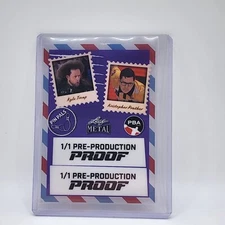 Kyle Troop Kris Prather Pin Pals 2024 Leaf Bowling PBA 1/1 Clear Purple Proof 