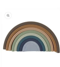 Chewable Charm Rainbow Teether Silicone Stacker