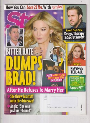 Star April 10, 2017 Kate Hudson, Brad Pitt, Ryan Gosling, Caitlyn Jenner,   (Mag