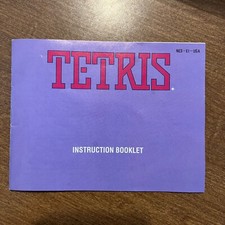 Tetris Nintendo NES Cartridge with Case + Manual - No Box
