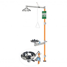 WATERSAVER #SSBF994  ALL STAINLESS  SAFETY STATION w/  EYE WASH AND BODY SHOWER