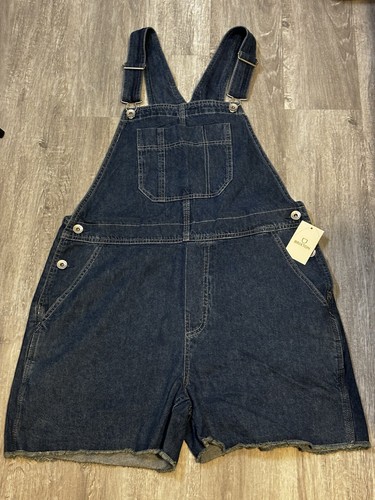 Ladies Brixton Denim Overall Short Size L NWT $105.00 - Picture 2 of 6