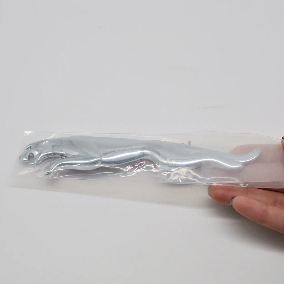 2PCChrome For Jaguar Emblem Rear Badge Decal XF XJ XK XJR XJS E X S TYPE Sticker - Image 3 of 4