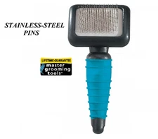Master Grooming Tools DOG CAT SLICKER BRUSH EXTRA-SMALL Ergonomic Dematting Coat