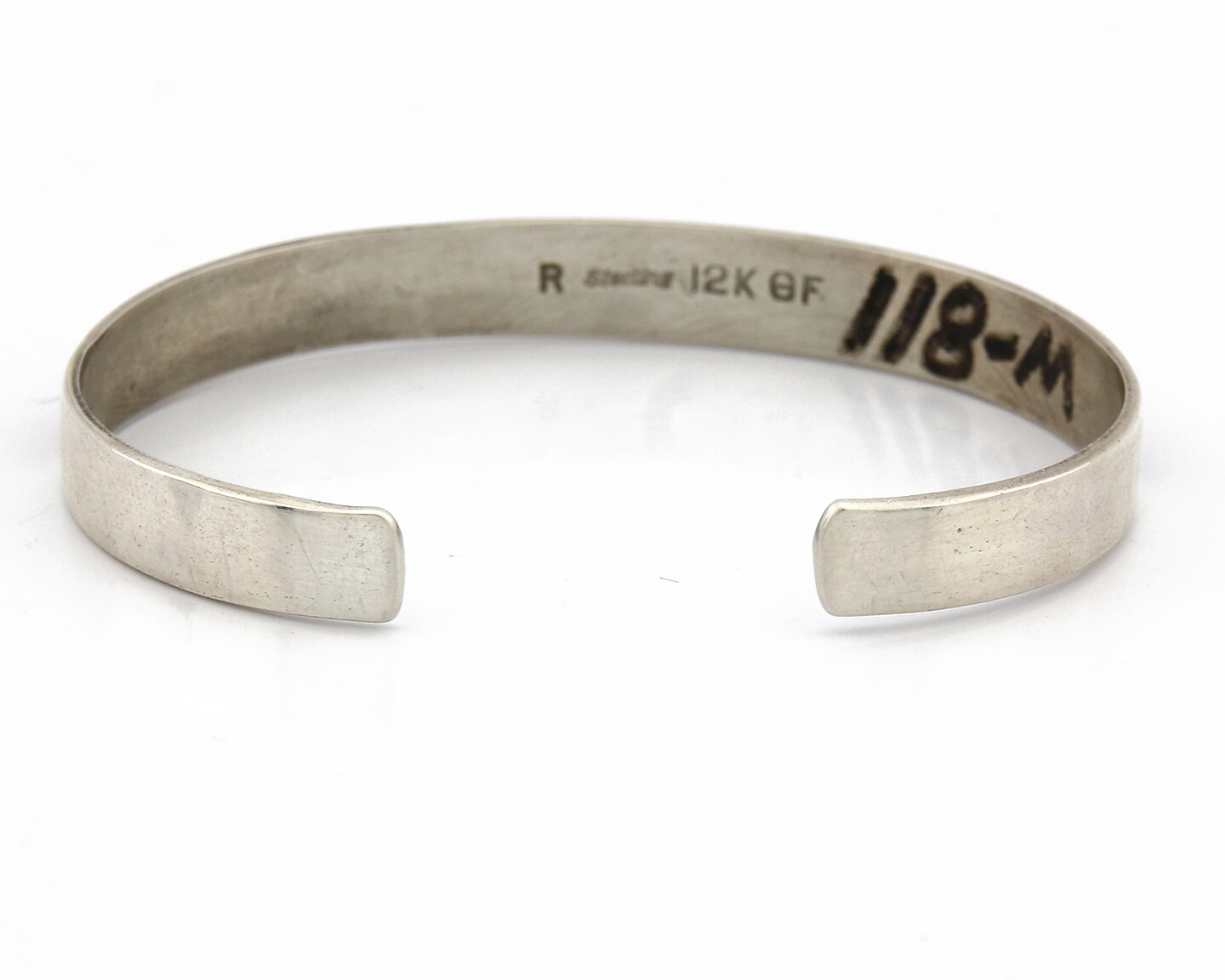 Navajo Bracelet SOLID .925 Silver & 12K Gold Filled Signed R C.80's Specjalna cena przez ograniczony czas