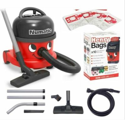 HENRY HOOVER NRV200 NUMATIC KOMMERZIELLER STAUBSAUGER und 10 kostenlose Beutel N900076