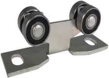 Rollenwagen mit 4 Rollen,H&auml;ngende Schiebetorsystem Schiene 20x20x2mm 40 kg HS-20