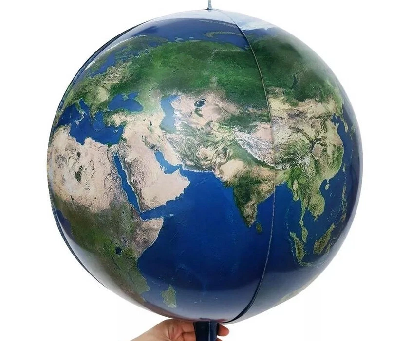 Planeta Tierra Esfera Globo 22" Esfera Azul Planeta Tierra Globo Mundo Globo 3 piezas - Imagen 3 de 4
