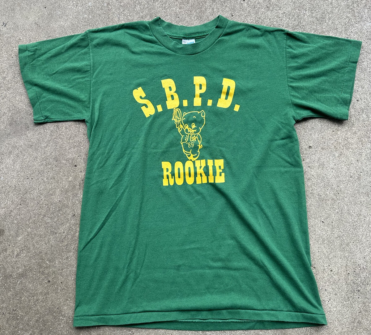 80s Vintage Porky The Pig Police Rookie T Shirt Gem