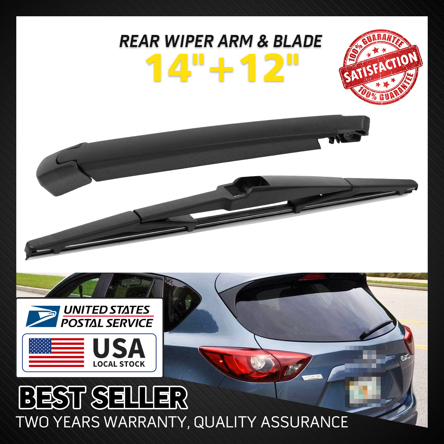 Rear Wiper Arm & Blade Kit for Mazda CX-5 2013-2016 OEM 85241-0E010