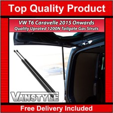 FITS VW T6 CARAVELLE 15> 1200N UPRATED TAILGATE GAS STRUTS x2 FOR BIKE RACK