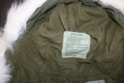 NOS USGI military extreme cold M1965 M65 fishtail parka field jacket fur hood - Picture 4 of 7