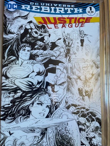 JUSTICE LEAGUE: REBIRTH SPECIAL SKETCH EDITION #1 - CGC 9.6! - Picture 2 of 5