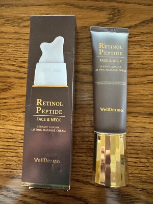 WellDerma Retinol Peptide Lifting Seramic Guasha Massage Face/Neck Cream 80ml