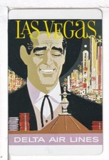 Single Airline Playing Card "Delta Airlines, DAL301F" Chan/Mertens #, Stand