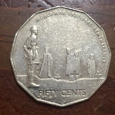 2005 Australian 50 Cent Coin - World War 1939 - 1945 Remembrance for ...