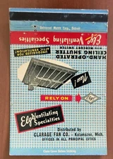 Matchcover USA Kalamazoo Michigan Clarage Fan Co Elgo Ventilating Specialties