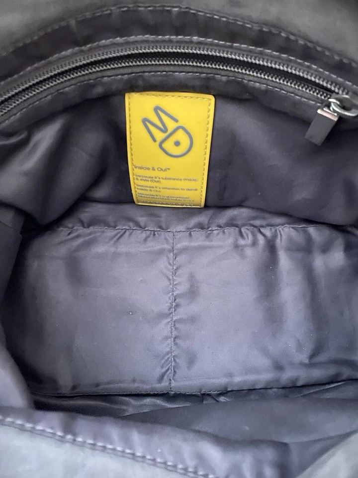 Mandarina Duck Leather Grey Shoulderbag & Storage Pink Pouch - Image 4 of 4