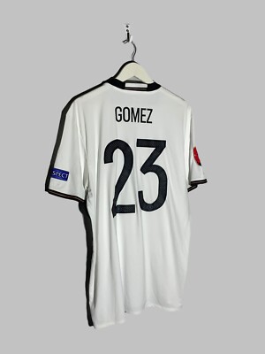 #23 Mario Gomez  Germany 2016/17 Home Football Shirt Soccer Jersey