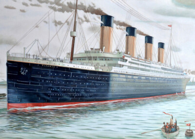 RMS Titanic Sea Trials Belfast Southampton 1912 Karl Beutel Painting Art Print