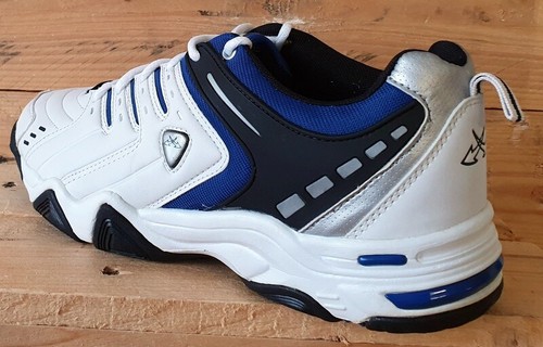 Dutchy Victory Run Low Leather Trainers UK9/US9.5/EU43 White/Black/Blue/Grey - Picture 4 of 12
