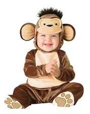 Mischievous Monkey Infant Toddler Baby Costume Animal Safari Halloween Party