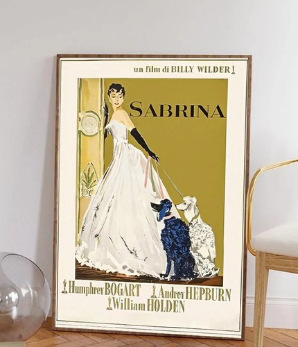 Póster Sabrina (1954) Póster de la película, regalo para fans - Imagen 3 de 8