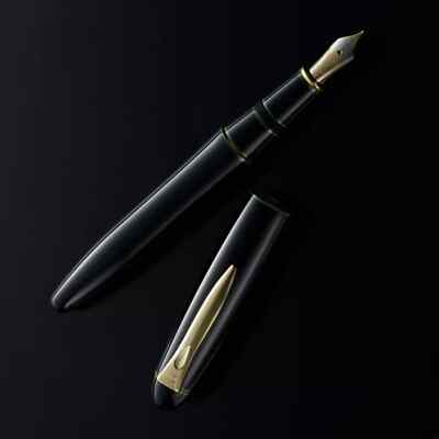 Platinum Izumo Tamenuri Soratame PIZ-55000 Ebonite 18KT Medium Nib Fountain pen