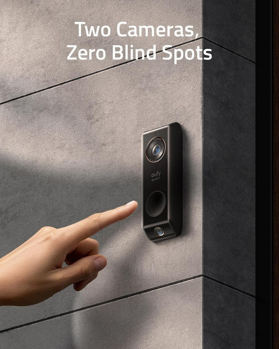 eufy 2K Video Doorbell Dual Camera (Wired) HDR Smart Ring w/Chime