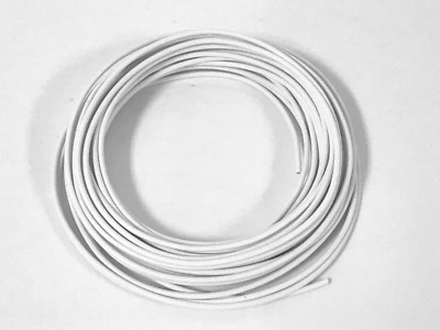 14 ga GAUGE GXL AUTOMOTIVE HIGH TEMP COPPER WIRE - 25 FT - WHITE MADE IN USA