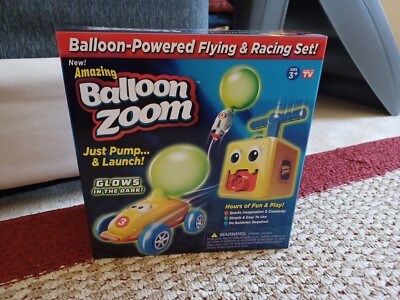 Amazing Balloon Zoom Balloon-Powered Flying and Car Racing Toy Set ...