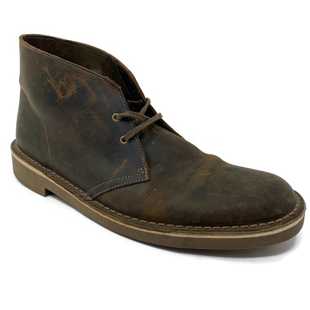 Clarks Bushacre 2 Mens 9m US 15522 Chukka Beeswax Leather Ankle BOOTS for sale online | eBay