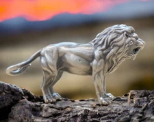 Lion Silver Statue 3 oz .999 Fine Silver Limited Mintage *TORMINT