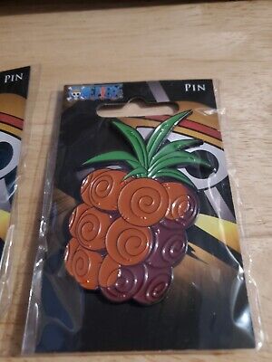 One Piece Luffy Devil Fruit Metal Pins Cool Anime Badges Collection Set of 8