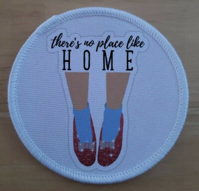 There's No Place Like Home Patch Abzeichen Rubin Hausschuhe Oz
