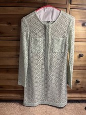 Victoria Beckham x Target Women's Mint Green Long Sleeve Mini Lace Dress Size XS