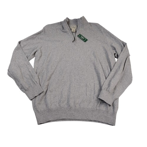 【専用】316 Vintage LL Bean Quarter Zip Gray Fleece Sweater Mens Large