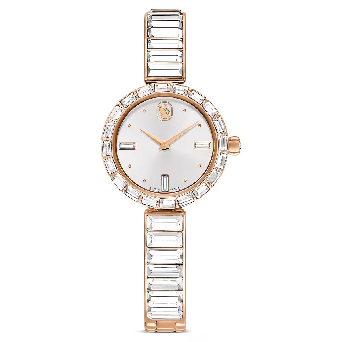 Swarovski Matrix Bangle Watch, Crystal Bracelet, Rose Gold 