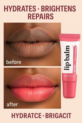 Aufhellender & feuchtigkeitsspendender Lippenbalsam - 10g | 5X Niacinamid | Softlipps