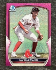 Marcelo Mayer Bowman Chrome Pink Shimmer Refractor /199 Red Sox Prospect Card